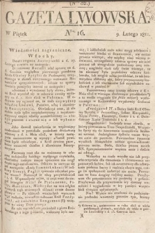 Gazeta Lwowska. 1821, nr 16