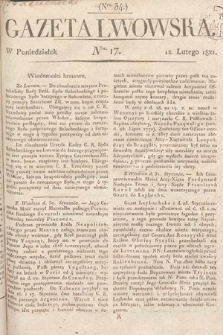 Gazeta Lwowska. 1821, nr 17