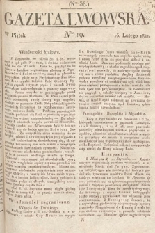 Gazeta Lwowska. 1821, nr 19