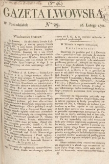 Gazeta Lwowska. 1821, nr 23