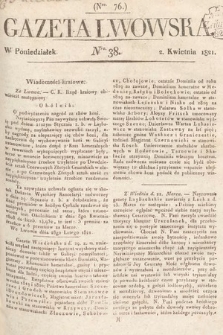 Gazeta Lwowska. 1821, nr 38
