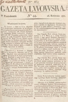 Gazeta Lwowska. 1821, nr 44