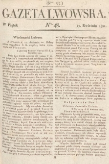 Gazeta Lwowska. 1821, nr 48