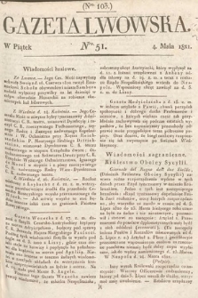 Gazeta Lwowska. 1821, nr 51
