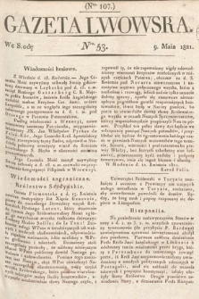 Gazeta Lwowska. 1821, nr 53