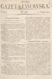 Gazeta Lwowska. 1821, nr 93