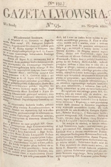 Gazeta Lwowska. 1821, nr 95