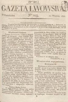Gazeta Lwowska. 1821, nr 103