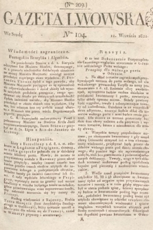 Gazeta Lwowska. 1821, nr 104