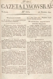 Gazeta Lwowska. 1821, nr 110