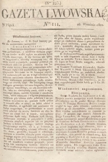 Gazeta Lwowska. 1821, nr 111