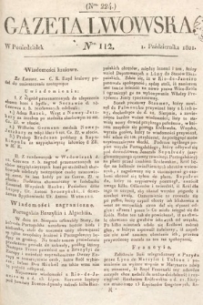 Gazeta Lwowska. 1821, nr 112