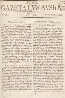 Gazeta Lwowska. 1821, nr 114