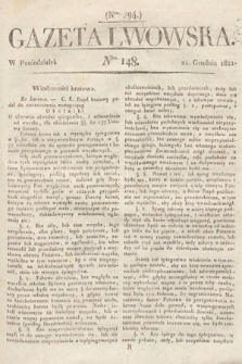 Gazeta Lwowska. 1821, nr 148