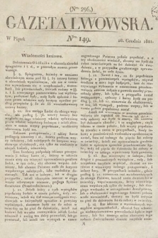 Gazeta Lwowska. 1821, nr 149