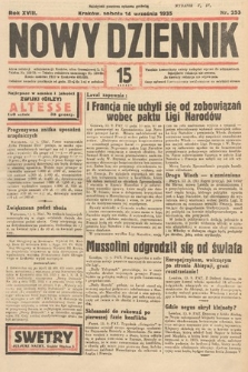 Nowy Dziennik. 1935, nr 253