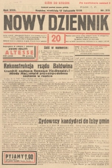 Nowy Dziennik. 1935, nr 315