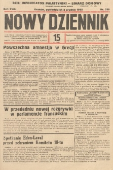 Nowy Dziennik. 1935, nr 330