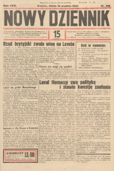 Nowy Dziennik. 1935, nr 346
