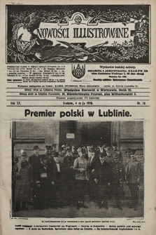 Nowości Illustrowane. 1918, nr 18
