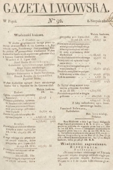 Gazeta Lwowska. 1823, nr 92