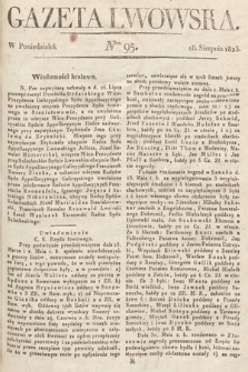 Gazeta Lwowska. 1823, nr 95