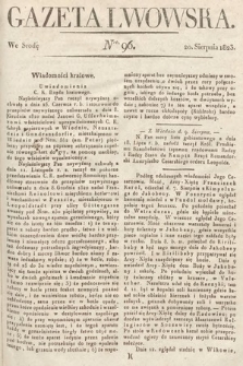 Gazeta Lwowska. 1823, nr 96