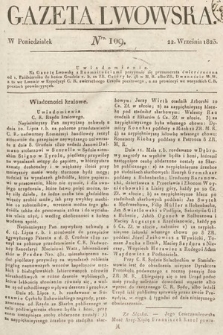 Gazeta Lwowska. 1823, nr 109
