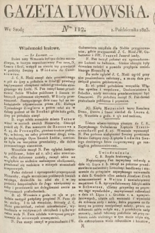 Gazeta Lwowska. 1823, nr 112