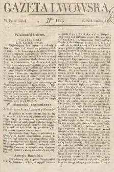 Gazeta Lwowska. 1823, nr 114