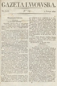 Gazeta Lwowska. 1824, nr 14