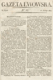 Gazeta Lwowska. 1824, nr 18