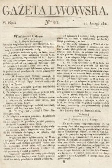 Gazeta Lwowska. 1824, nr 21