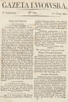 Gazeta Lwowska. 1824, nr 22