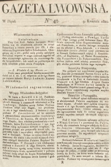Gazeta Lwowska. 1824, nr 42