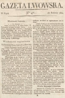 Gazeta Lwowska. 1824, nr 47