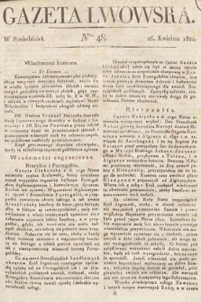 Gazeta Lwowska. 1824, nr 48