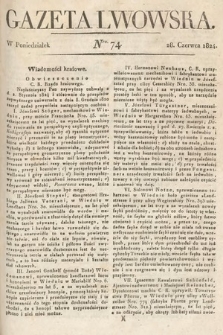 Gazeta Lwowska. 1824, nr 74