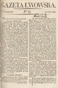 Gazeta Lwowska. 1824, nr 83