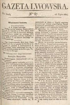 Gazeta Lwowska. 1824, nr 87