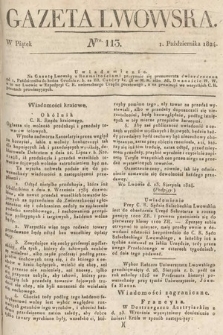 Gazeta Lwowska. 1824, nr 113
