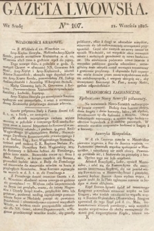 Gazeta Lwowska. 1825, nr 107