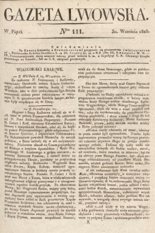 Gazeta Lwowska. 1825, nr 111