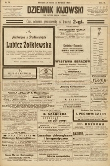 Dziennik Kijowski : pismo społeczne, polityczne i literackie. 1908, nr 75