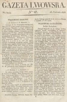Gazeta Lwowska. 1826, nr 47