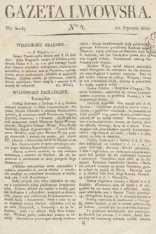 Gazeta Lwowska. 1827, nr 4
