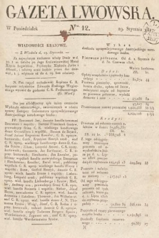 Gazeta Lwowska. 1827, nr 12