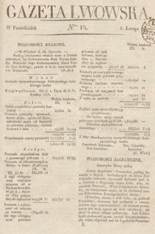 Gazeta Lwowska. 1827, nr 14