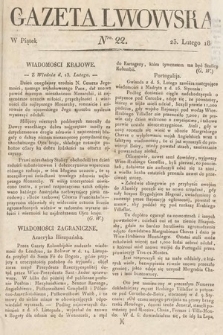 Gazeta Lwowska. 1827, nr 22