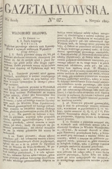 Gazeta Lwowska. 1827, nr 87